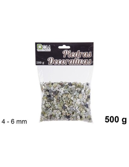 PIEDRA DECORATIVA VERDE 4-6mm(500 g) PIEDRA DECORATIVA VERDE 4-6mm(500 g)
