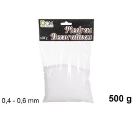 PIEDRA DECORATIVA BLANCA 0.4-0.6mm(500g