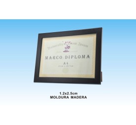 MARCO DIPLOMA A4 NEGRO DM-874(12/24)