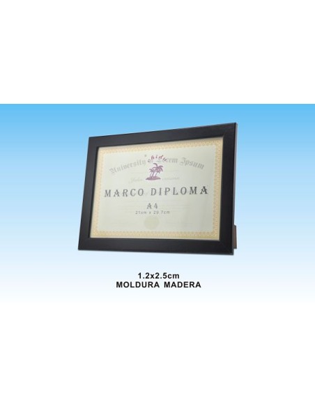 MARCO DIPLOMA A4 NEGRO DM-874(12/24) MARCO DIPLOMA A4 NEGRO DM-874(12/24)