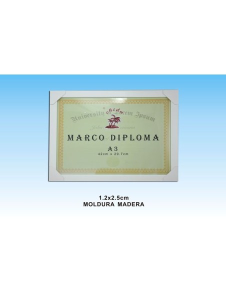 MARCO DIPLOMA A3 BLANCO DM-873(6/12)