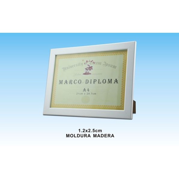 MARCO DIPLOMA A4 BLANCO DM-872(12/24)