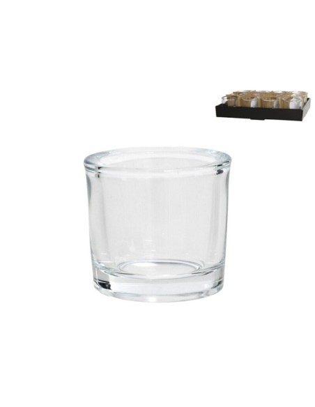 PORTAVELAS CRISTAL RED. LINARES 6,5X6CM