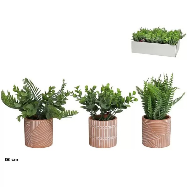 MACETA TERRACOTA PLANTAS SURT 18 CM