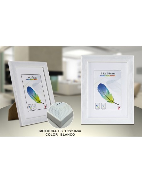 PORTAFOTO PLASTICO PS-612 13X18CM(18/36)