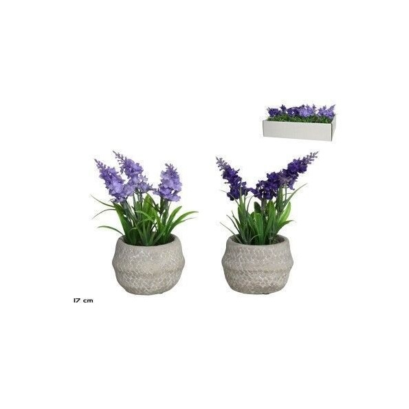 MACETA CEMENTO LAVANDA SURT 17 CM