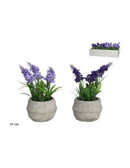 MACETA CEMENTO LAVANDA SURT 17 CM