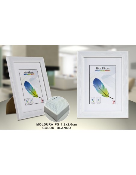 PORTAFOTO PLASTICO PS-612 10X15CM(24/48)