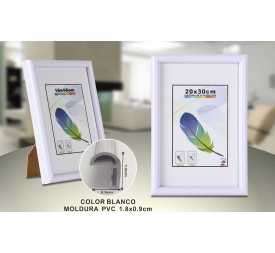 PORTAFOTO BLANCO PVC-604 20*30CM(12/24)