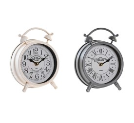 RELOJ SOBREMESA HIERRO CRISTAL 16X6,2X22,5 2 SURT.