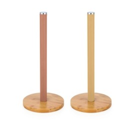 PORTARROLLOS INOX BAMBU 15X15X34 2 SURT.