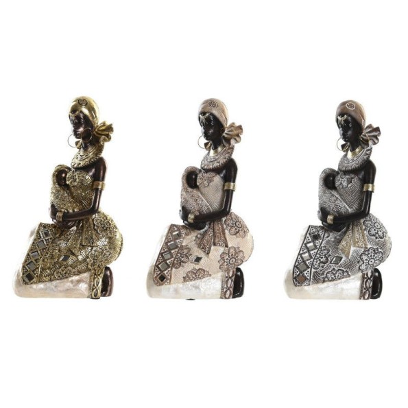 FIGURA RESINA 11,5X7,5X20 AFRICANA 3 SURT.