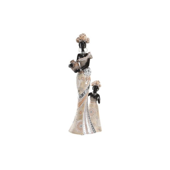 FIGURA RESINA 10X7X31 AFRICANA BEIGE