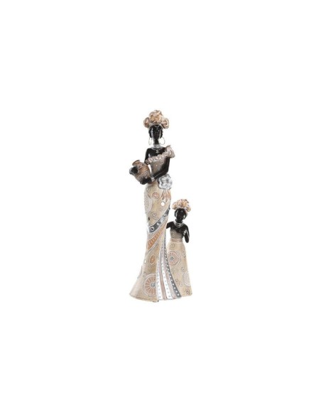 FIGURA RESINA 10X7X31 AFRICANA BEIGE