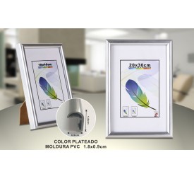 PORTAFOTO PLATA PVC-601 20*30CM(12/24)