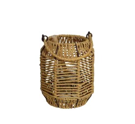 PORTAVELAS MIEL VASO CRISTAL CESTO 18CM