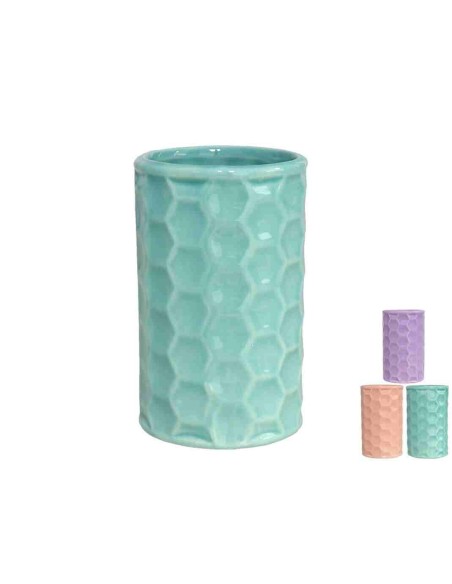 VASO BAÑO 200ML FLORA -CERAMICA