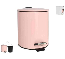 PAPELERA BAÑO 5L METAL C/PEDAL FLORA 3