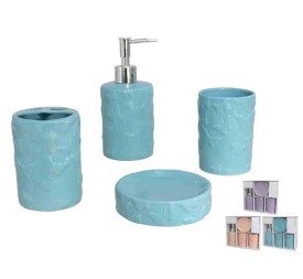SET BAÑO 4PCS MARIPOSA FLORA -CERAMICA