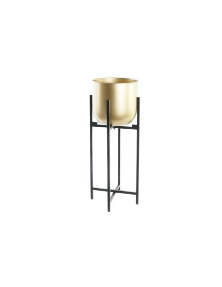 MACETERO METAL 20X20X52 DORADO