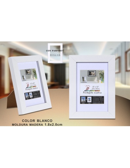 PORTAFOTO MADERA 20X30CM DM-810 (12/24)