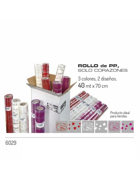ROLLO O.P. ESPECIAL CORAZONES 70X40M