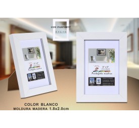 PORTAFOTO MADERA 15X20CM DM-810 (12/36)