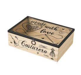 COSTURERO MDF-CRISTAL-METAL 25,50 X 17 X 8 CM