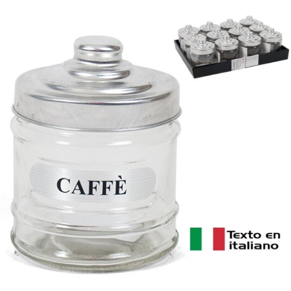 TARRO CAFFÉ SILVER 280ML. CRISTAL