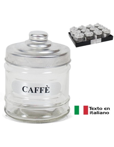 TARRO CAFFÉ SILVER 280ML. CRISTAL