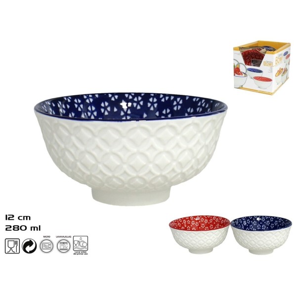 BOWL 12 CM LLANES - PORCELANA 2 SURT.