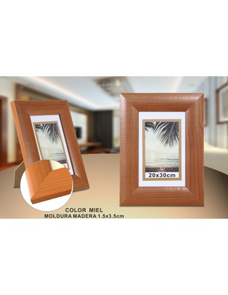 PORTAFOTO MADERA DM-803 20X30CM(12/24)