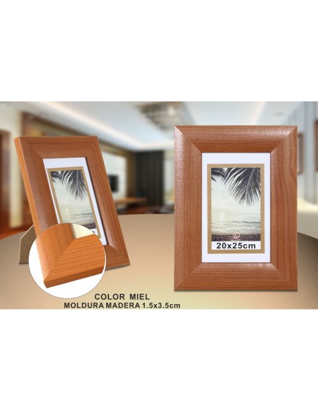 PORTAFOTO MADERA DM-803 20X25CM(12/24)