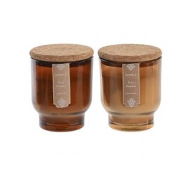 VELA CERA 7X7X9 120 GR, CON TAPA 2 SURTIDO