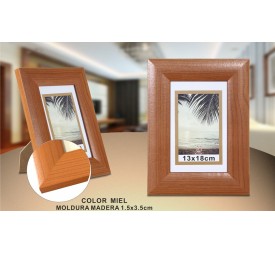 PORTAFOTO MADERA DM-803 13X18CM(24/48)