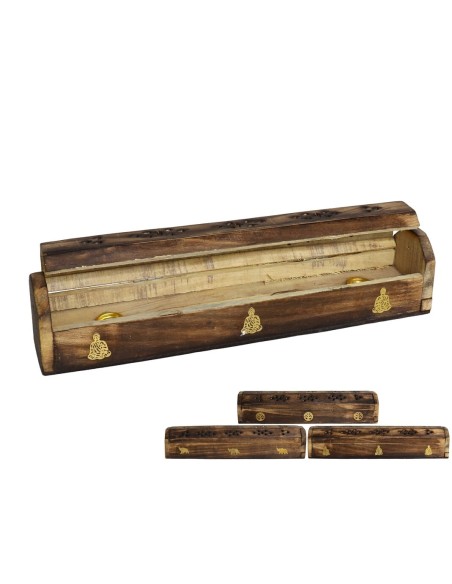 CAJA PORTA INCIENSOS MEDIUM B. 30,5X5,5X5,8CM 3 SURT