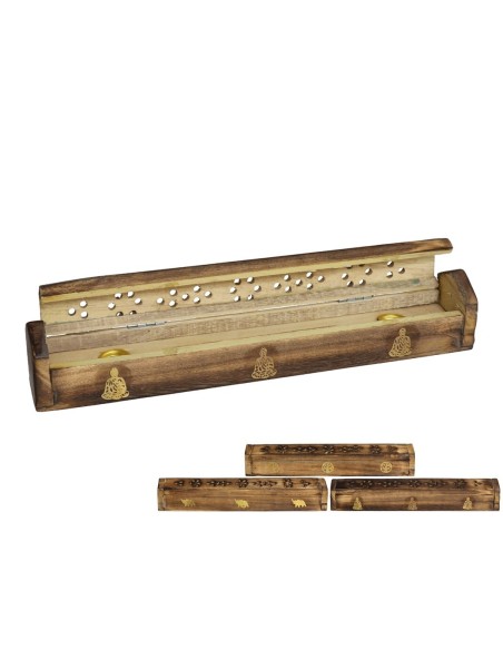 CAJA PORTA INCIENSO MEDIUM B. 29X3,8X4CM 3 SURT.