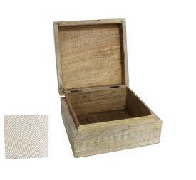 CAJA TALLADA WAVES 17X17X8CM