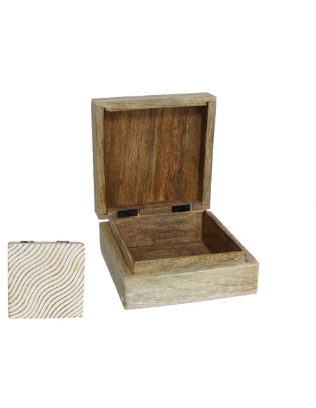 CAJA TALLADA WAVES 13X13X6CM