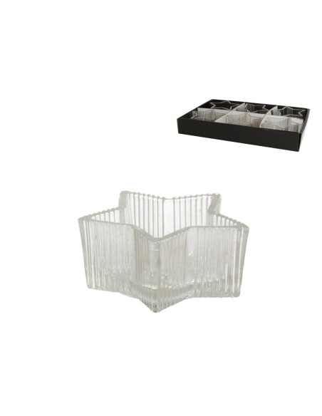 PORTAVELAS CRISTAL STARS 9X4CM