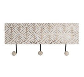 PERCHERO PARED MANGO METAL 38X6X18 3COLG, HOJAS