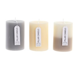 VELA CERA 7X7X10 330 GR, 3 SURTIDO