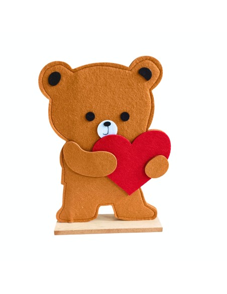OSO DE PELUCHE DE PIE CON CORAZON 61X12 H92.5