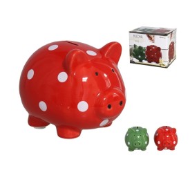 HUCHA CERDITO DOTS 10X13X11CM 2ST