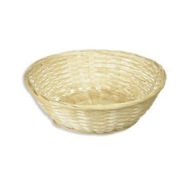 CESTO REDONDO BAMBU COLOR NATURAL 22.5x7cm