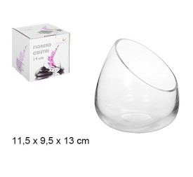 FLORERO CRISTAL 11,5x9,5x14CM