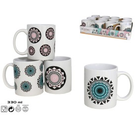 JARRA MUG OBLIUM 330 ML 4 SURT. - CERAMI