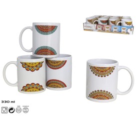 JARRA MUG GRES 330ML KINSHASA 4 SURTIDOS