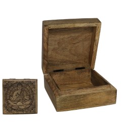CAJA TALLADA BUDA 13X13X6CM