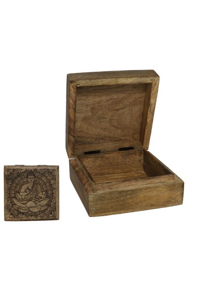 CAJA TALLADA BUDA 13X13X6CM